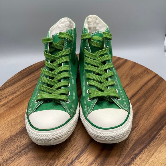 Converse Chuck Taylor All Star Shoes Mens 10 Green Hi Top Canvus Skate Casual - Picture 2 of 8